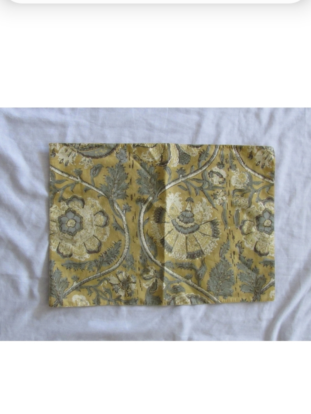 Pottery Barn Penelope Kalamkari Botanical Floral Single Placemat Place Mat